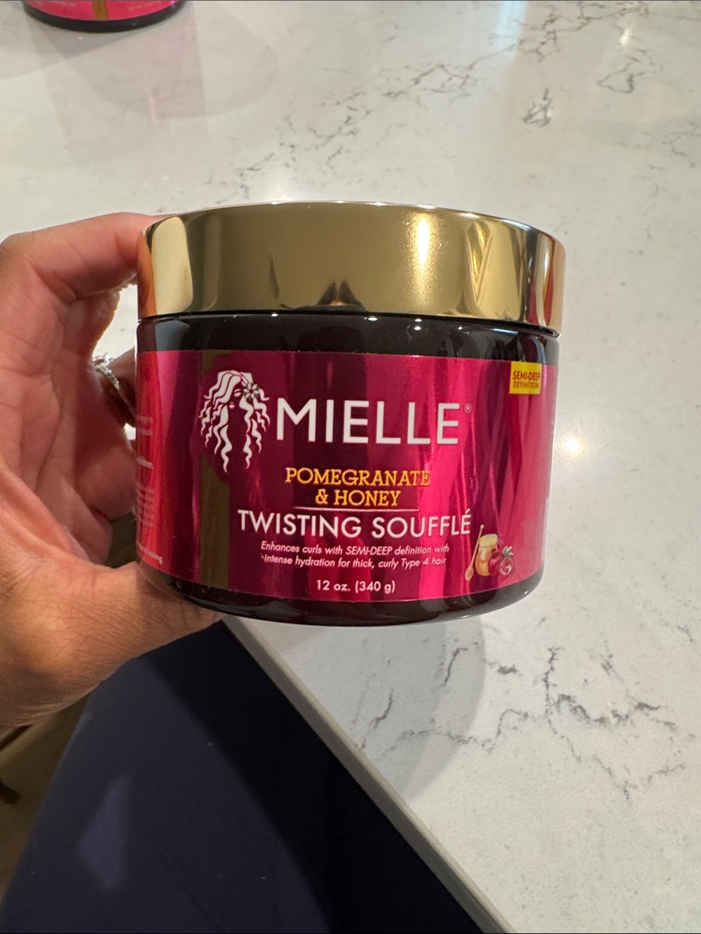 Mielle Pomegranate & Honey Twisting Soufflé - Deep Pink